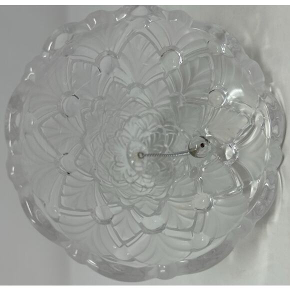 Mikasa Vintage Frosted and Clear Winter Dream Crystal Christmas Tree Bell - Picture 6 of 6